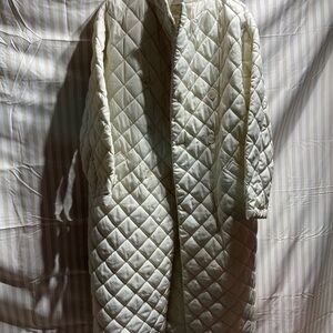 Rebecca Minkoff Ivory Quilted Puffer Coat